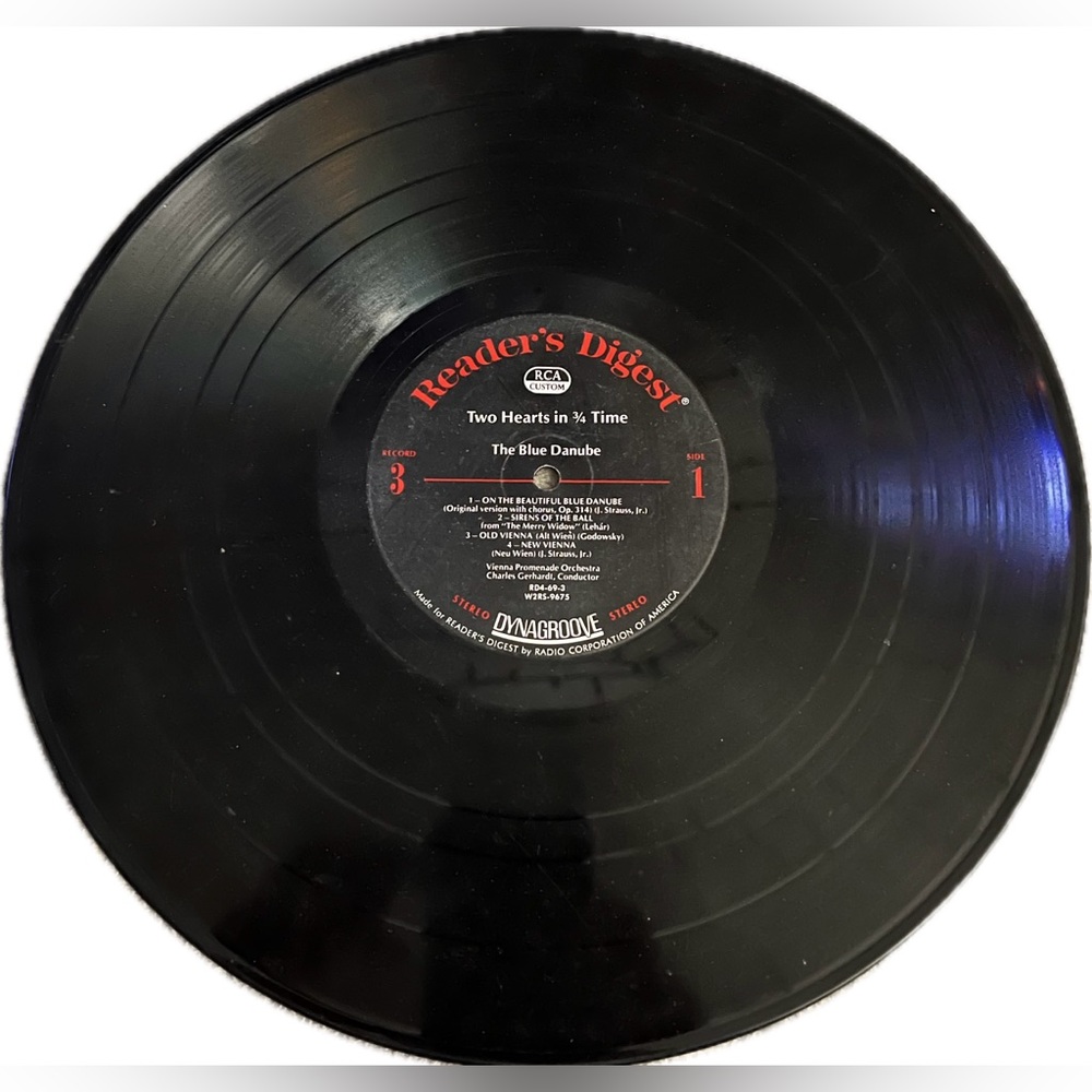 The Blue Danube Two Hearts in 3/4 Time Vinyl Album